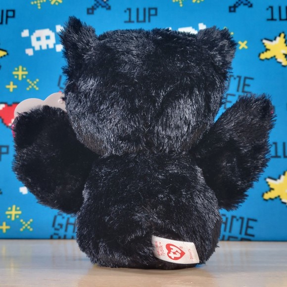 Ty Beanie Boo Drizella the Bat 6" UltraSoft Halloween Seasonal Toy Plush NWT - Picture 4 of 12